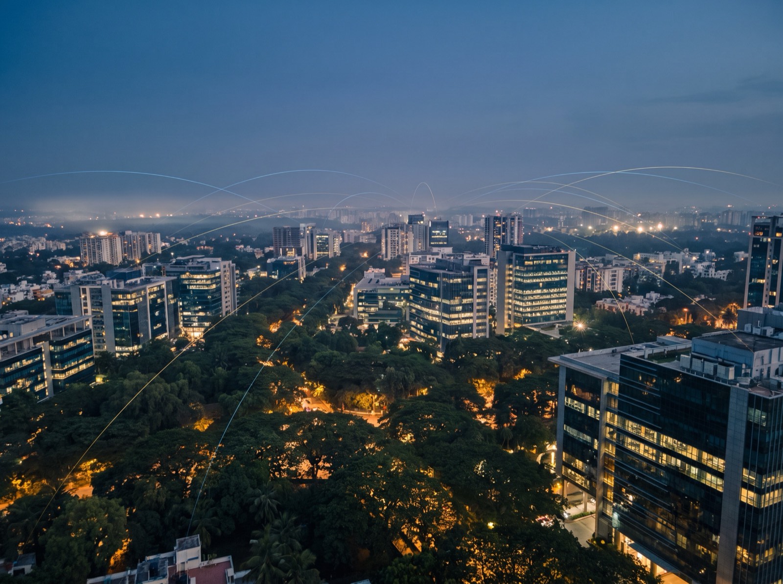 Bengaluru at dusk