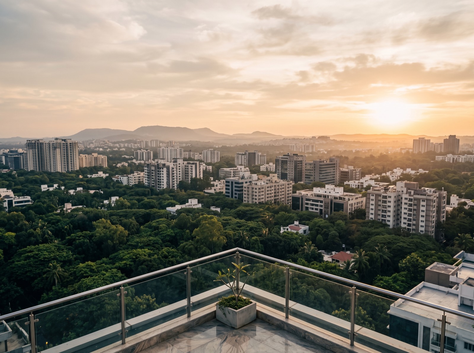 Bengaluru at golden hour