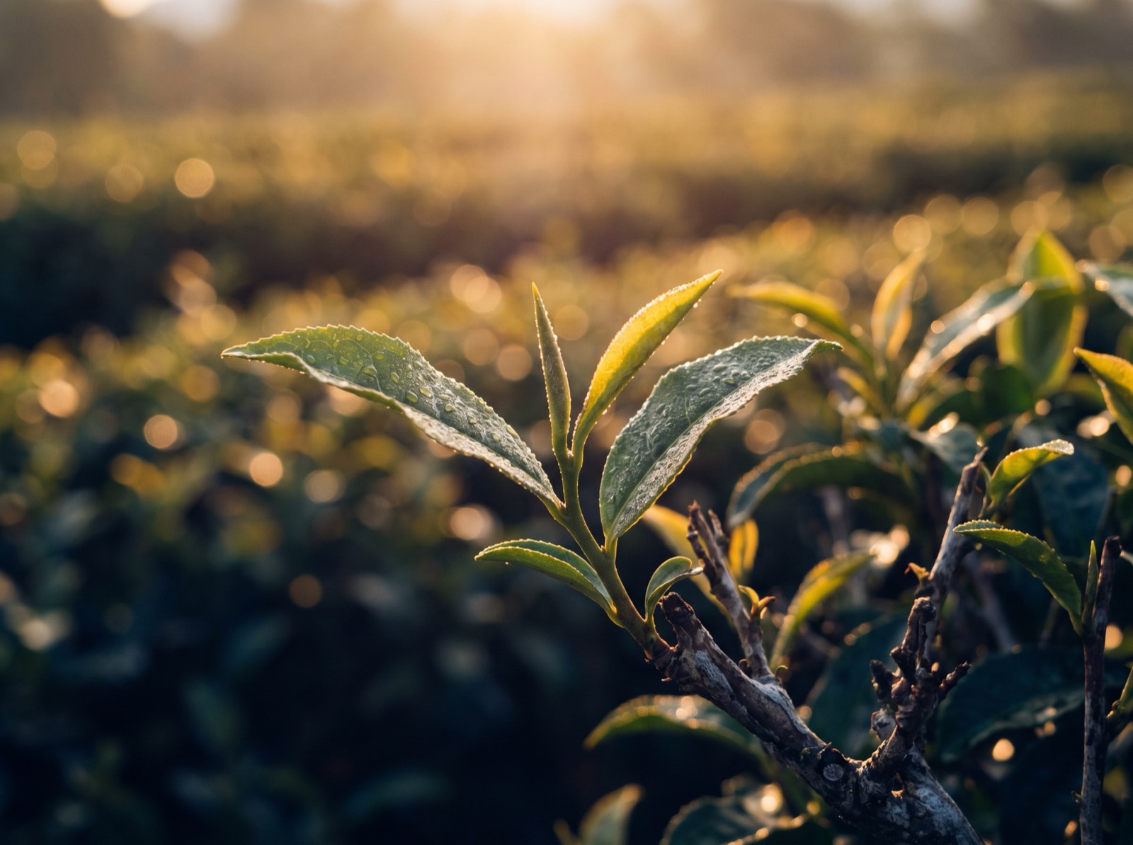 Fresh tea leaves
